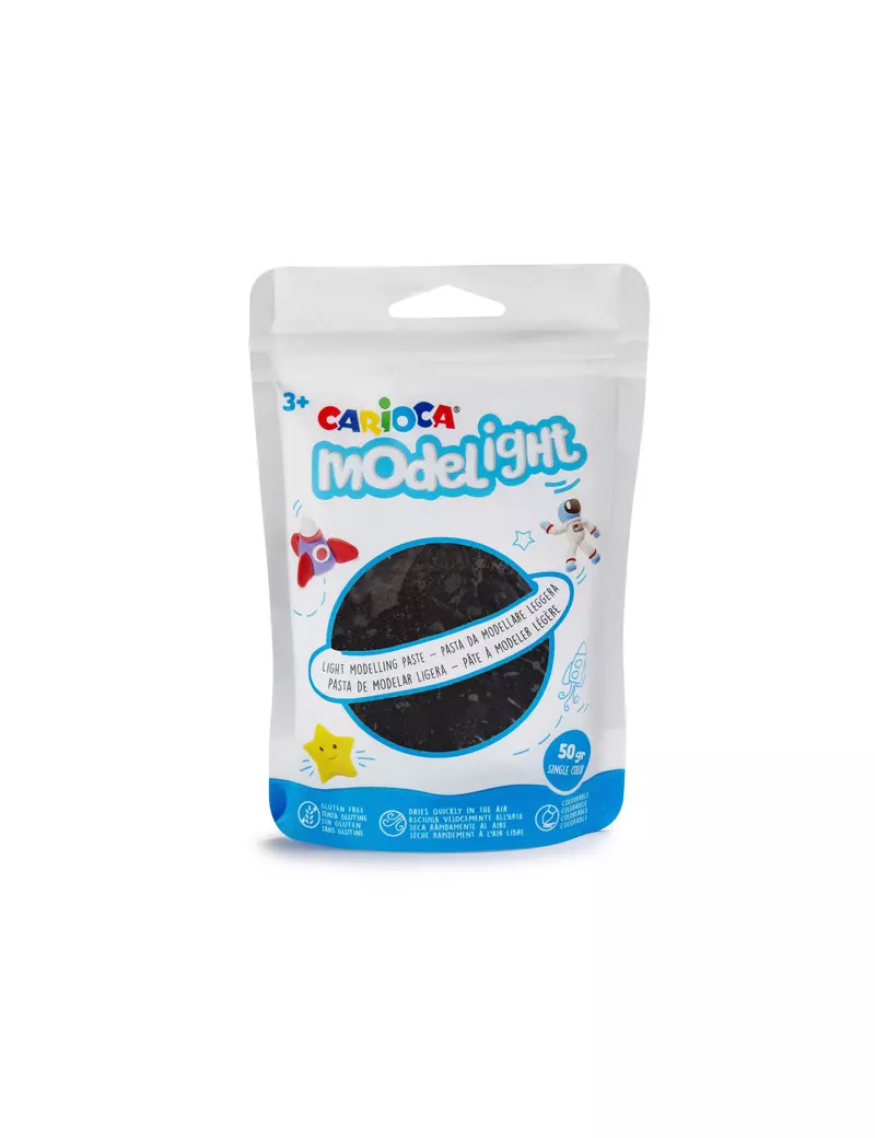 Pasta Model Light Carioca - 50 g - 42686/01 (Nero) Pasta Model Light Carioca - 50 g - 42686/01 (Nero)