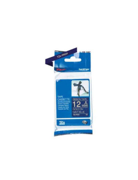 Nastro Originale Brother TZe-RN34 - 12 mm x 4 m - Laminato (Oro su Blu)