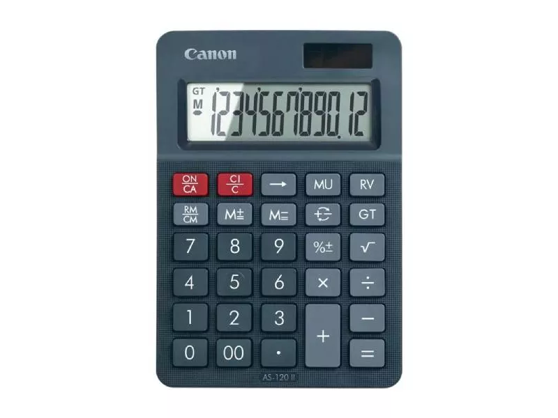 Calcolatrice da Tavolo AS-120 Canon - 4722C002 (Grigio Scuro)