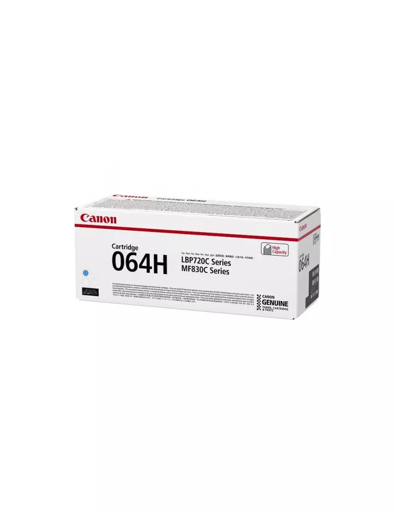 Toner Originale Canon 064HC 4936C001 (Ciano 10400 pagine) Toner Originale Canon 064HC 4936C001 (Ciano 10400 pagine)