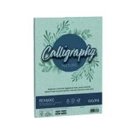 Carta Colorata Calligraphy Nature Remake Favini - A4 - 120 g - A69G664 (Acquamarina Conf. 50)