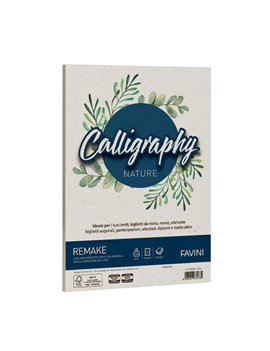 Carta Colorata Calligraphy Nature Remake Favini - A4 - 120 g - A69U664 (Scoglio Conf. 50)