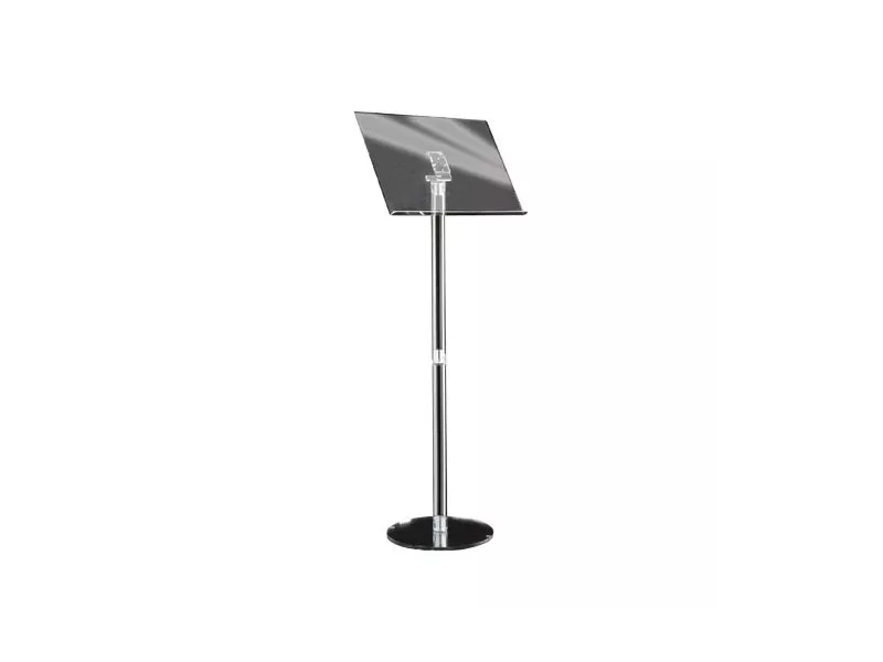 Leggio in Acrilico Tecnostyl - 48x32 cm - 119 x Ø36 cm - MB030 (Trasparente)