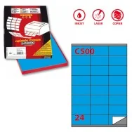 Etichette Adesive Markin - A4 - 70x36 mm - X210C500BL (Blu Conf. 100)