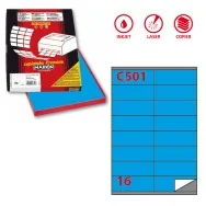 Etichette Adesive Markin - A4 - 105x36 mm - X210C501BL (Blu Conf. 100)