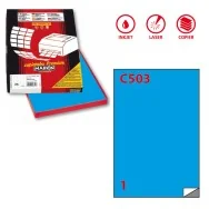 Etichette Adesive Markin - A4 - 210x297 mm - X210C503BL (Blu Conf. 100)