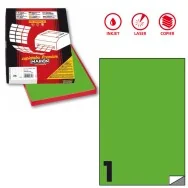 Etichette Adesive Markin - A4 - 210x297 mm - X210C503FVE (Verde Fluo Conf. 100)