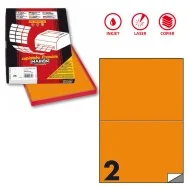 Etichette Adesive Markin - A4 - 210x148,5 mm - X210C509FAR (Arancione Fluo Conf. 100)