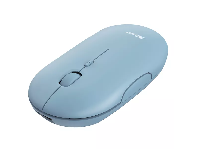 Mouse Ottico Ultrasottile Puck Trust - Wireless - 24126 (Azzurro)