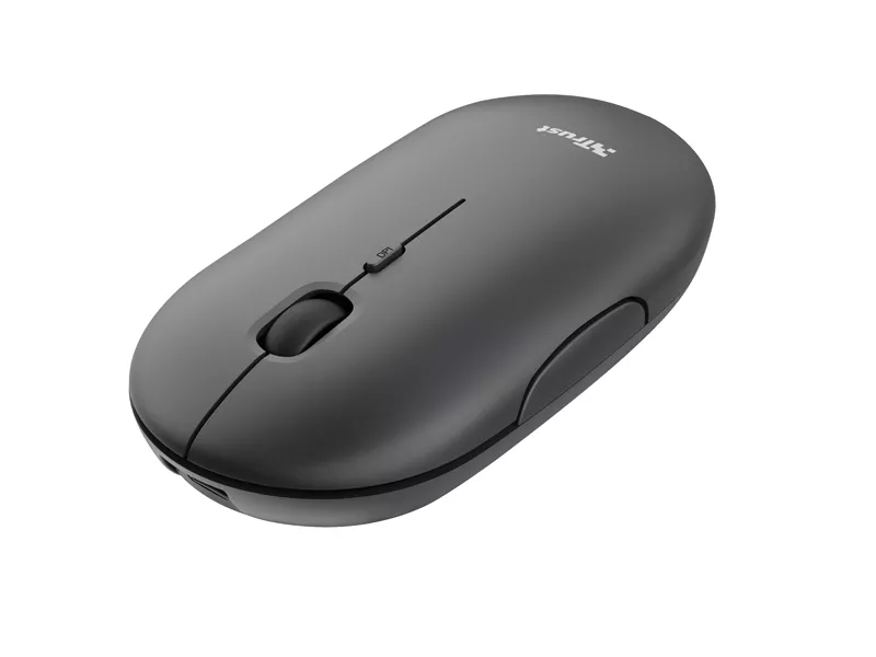 Mouse Ottico Ultrasottile Puck Trust - Wireless - 24059 (Nero)