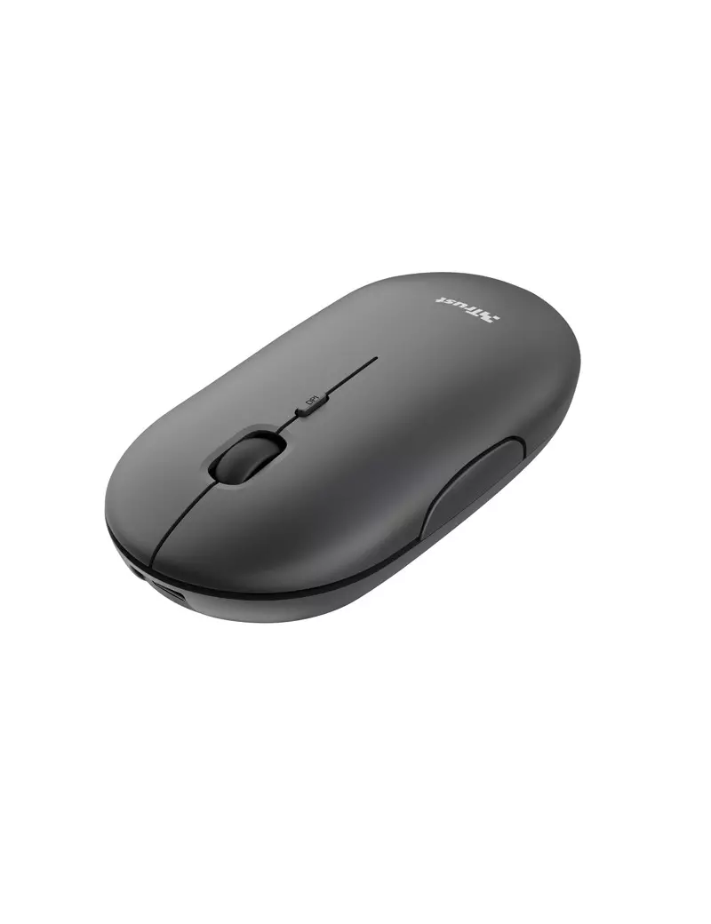 Mouse Ottico Ultrasottile Puck Trust - Wireless - 24059 (Nero) Mouse Ottico Ultrasottile Puck Trust - Wireless - 24059 (Nero)
