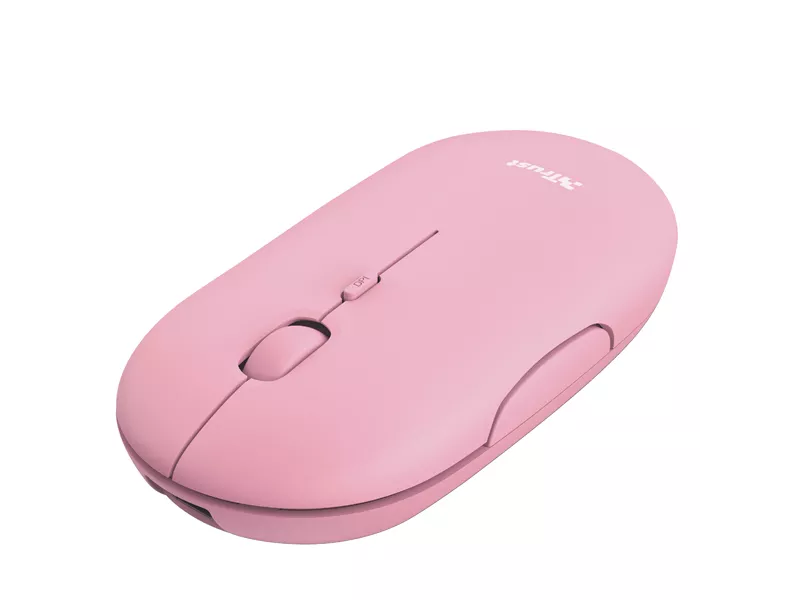 Mouse Ottico Ultrasottile Puck Trust - Wireless - 24125 (Rosa)