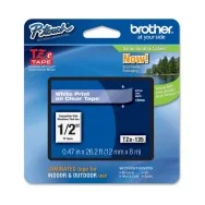 Nastro Originale Brother TZe-135 - 12 mm x 8 m - Laminato (Bianco su Trasparente)