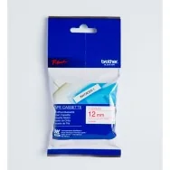 Nastro Originale Brother M-K232BZ - 12 mm x 8 m - Laminato (Rosso su Bianco)