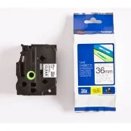 Nastro Originale Brother TZe-161 - 36 mm x 8 m - Laminato (Nero su Trasparente)