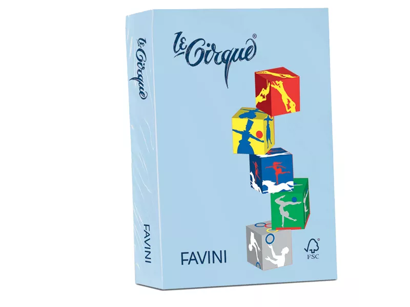 Carta Colorata Le Cirque Favini - A3 - 80 g - A717353 (Azzurro Pastello Conf. 500)
