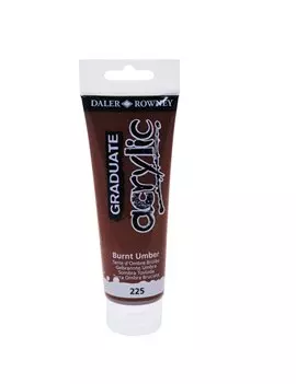 Colore Acrilico Fine Graduate Daler Rowney - 120 ml - D123120225 (Terra d'Ombra Bruciata)