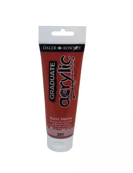 Colore Acrilico Fine Graduate Daler Rowney - 120 ml - D123120201 (Terra di Siena Bruciata)