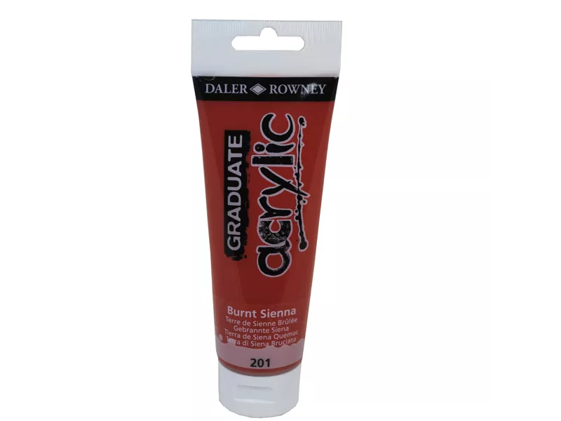 Colore Acrilico Fine Graduate Daler Rowney - 120 ml - D123120201 (Terra di Siena Bruciata)