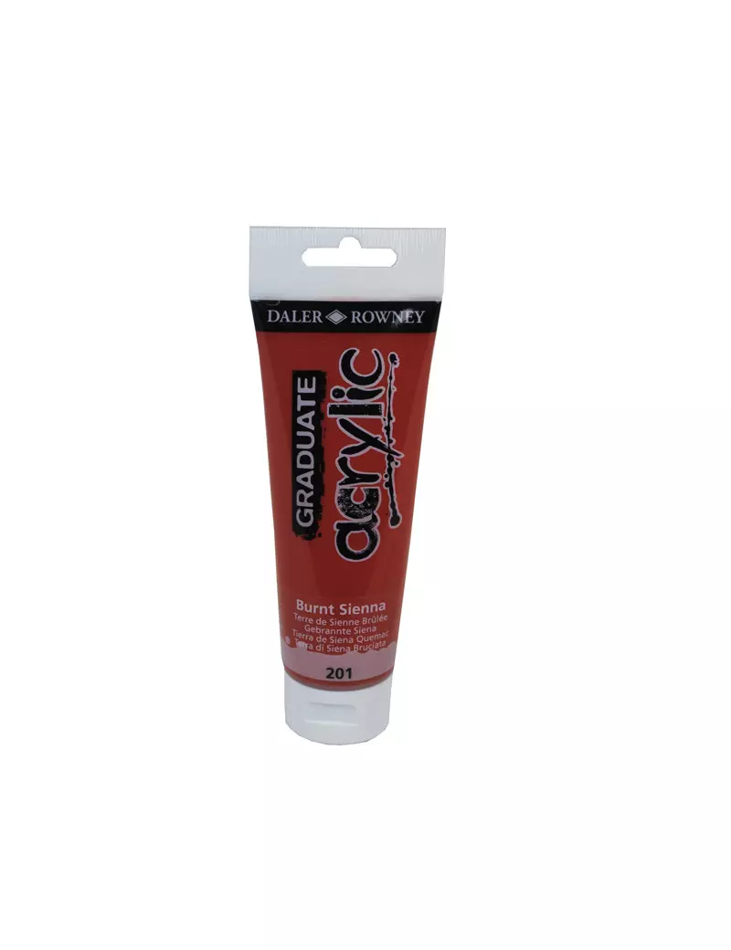 Colore Acrilico Fine Graduate Daler Rowney - 120 ml - D123120201 (Terra di Siena Bruciata) Colore Acrilico Fine Graduate Daler Rowney - 120 ml - D123120201 (Terra di Siena Bruciata)
