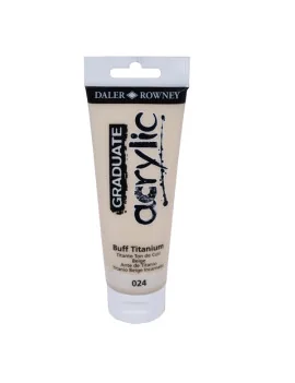 Colore Acrilico Fine Graduate Daler Rowney - 120 ml - D123120024 (Titanium Buff)
