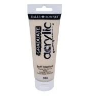 Colore Acrilico Fine Graduate Daler Rowney - 120 ml - D123120024 (Titanium Buff)