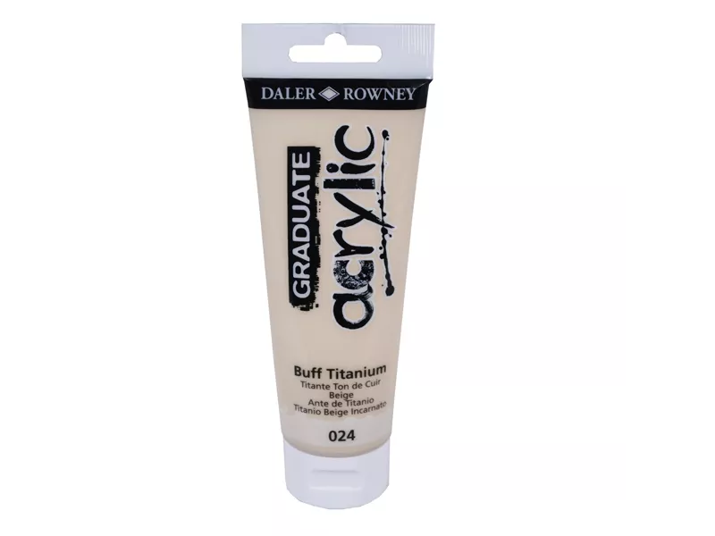 Colore Acrilico Fine Graduate Daler Rowney - 120 ml - D123120024 (Titanium Buff)