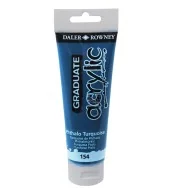 Colore Acrilico Fine Graduate Daler Rowney - 120 ml - D123120154 (Turchese Ftalo)