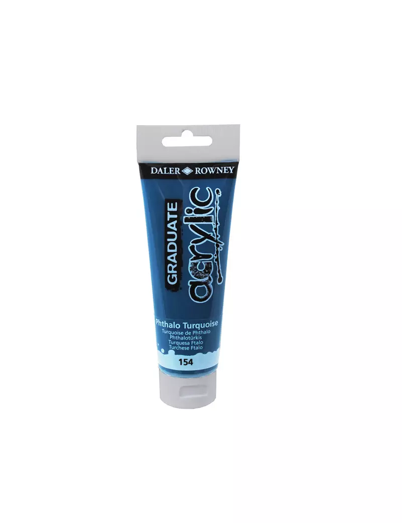 Colore Acrilico Fine Graduate Daler Rowney - 120 ml - D123120154 (Turchese Ftalo) Colore Acrilico Fine Graduate Daler Rowney - 120 ml - D123120154 (Turchese Ftalo)