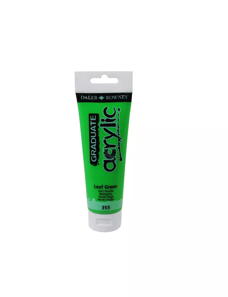 Colore Acrilico Fine Graduate Daler Rowney - 120 ml - D123120355 (Verde Fogllia)