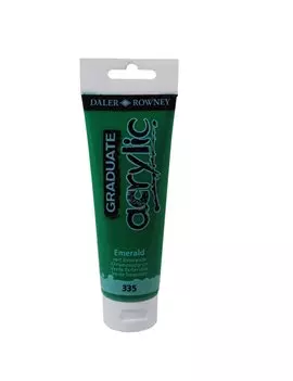 Colore Acrilico Fine Graduate Daler Rowney - 120 ml - D123120335 (Verde Smeraldo)