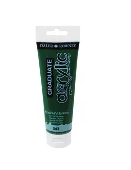 Colore Acrilico Fine Graduate Daler Rowney - 120 ml - D123120343 (Verde Hooker)