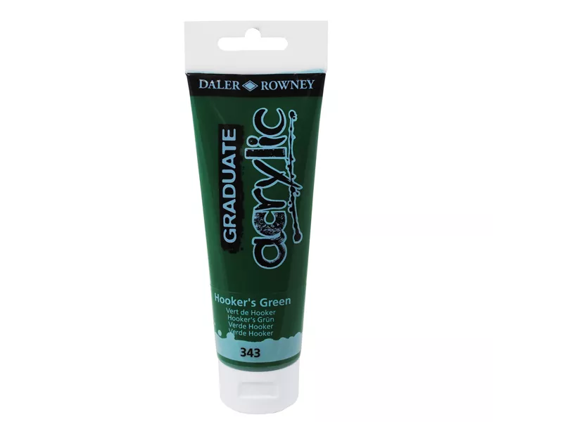 Colore Acrilico Fine Graduate Daler Rowney - 120 ml - D123120343 (Verde Hooker)