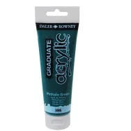 Colore Acrilico Fine Graduate Daler Rowney - 120 ml - D123120386 (Verde Ftalo)