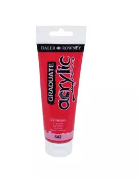 Colore Acrilico Fine Graduate Daler Rowney - 120 ml - D123120542 (Crimson)