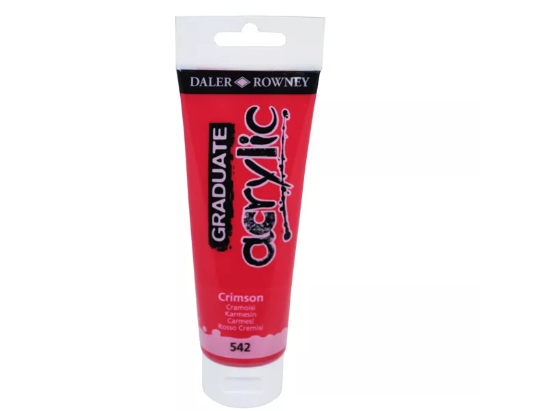Colore Acrilico Fine Graduate Daler Rowney - 120 ml - D123120542 (Crimson)