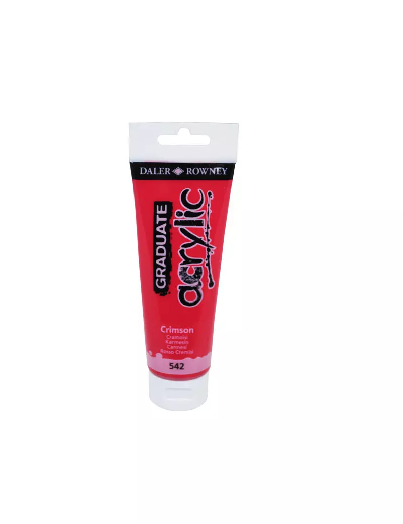 Colore Acrilico Fine Graduate Daler Rowney - 120 ml - D123120542 (Crimson) Colore Acrilico Fine Graduate Daler Rowney - 120 ml - D123120542 (Crimson)