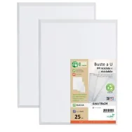 Busta a U Gaia Sei Rota - 18x24 cm - Perforata - 721824 (Trasparente Conf. 25)
