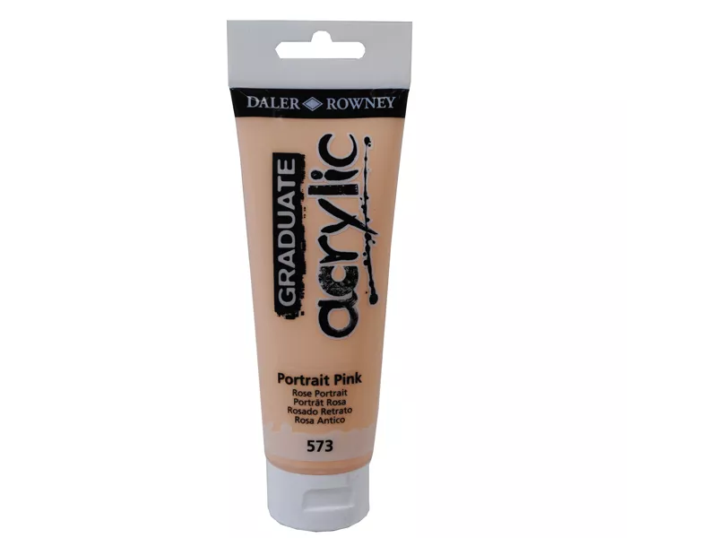 Colore Acrilico Fine Graduate Daler Rowney - 120 ml - D123120573 (Rosa Incarnato)