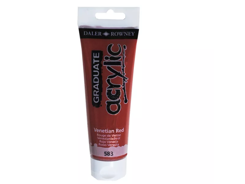 Colore Acrilico Fine Graduate Daler Rowney - 120 ml - D123120583 (Rosso Veneziano)