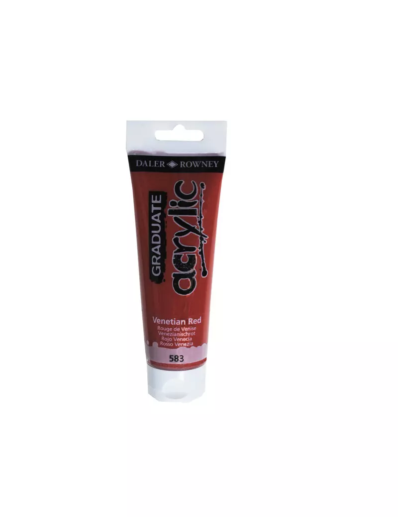 Colore Acrilico Fine Graduate Daler Rowney - 120 ml - D123120583 (Rosso Veneziano) Colore Acrilico Fine Graduate Daler Rowney - 120 ml - D123120583 (Rosso Veneziano)