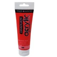 Colore Acrilico Fine Graduate Daler Rowney - 120 ml - D123120588 (Vermiglione)