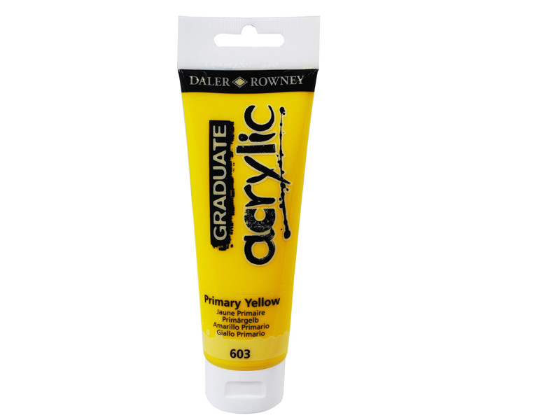 Colore Acrilico Fine Graduate Daler Rowney - 120 ml - D123120603 (Giallo Primario) Colore Acrilico Fine Graduate Daler Rowney - 120 ml - D123120603 (Giallo Primario)