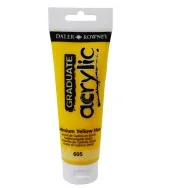 Colore Acrilico Fine Graduate Daler Rowney - 120 ml - D123120605 (Giallo Cadmio Imitazione)