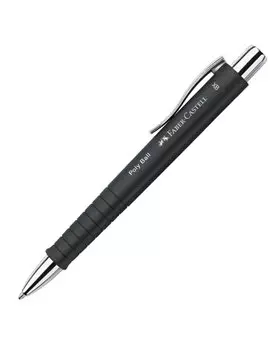 Penna a Sfera a Scatto Poly Ball Faber Castell - 0,7 mm - 241153 (Nero)