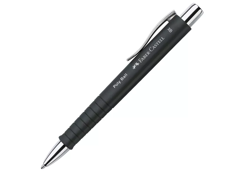 Penna a Sfera a Scatto Poly Ball Faber Castell - 0,7 mm - 241153 (Nero)