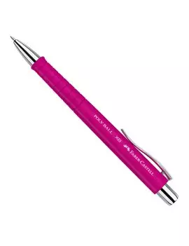 Penna a Sfera a Scatto Poly Ball Faber Castell - 0,7 mm - 241128 (Rosa)