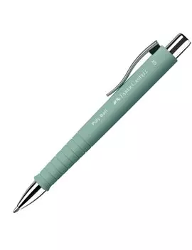 Penna a Sfera a Scatto Poly Ball Faber Castell - 0,7 mm - 241165 (Verde Menta)