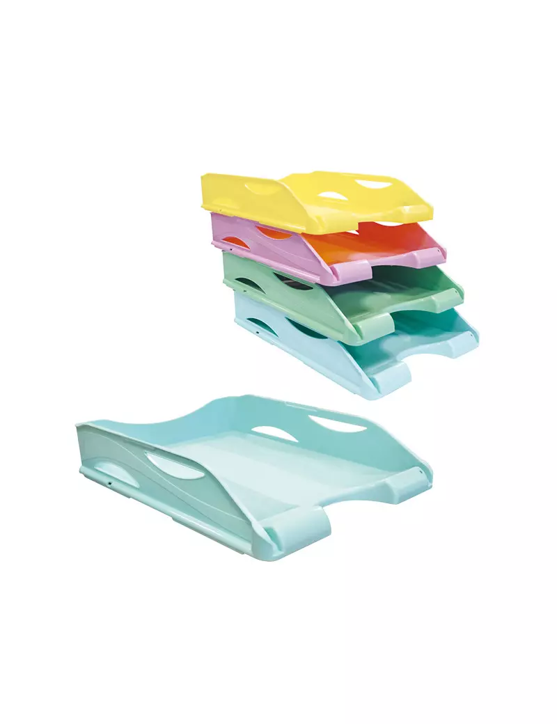 Vaschetta Portacorrispondenza Keep Colour Pastel Arda - 26,1x33,9x7 cm - 65510PASBL (Azzurro)