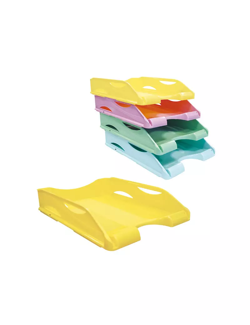 Vaschetta Portacorrispondenza Keep Colour Pastel Arda - 26,1x33,9x7 cm - 65510PASG (Giallo)